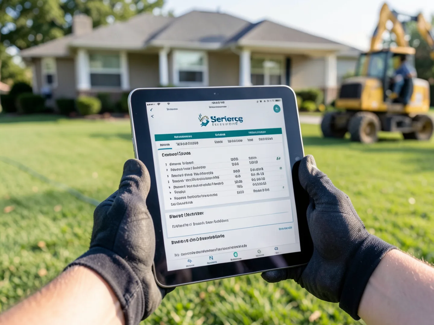 Itemized written estimate checklist showing grind depth, chip handling, and utility locate